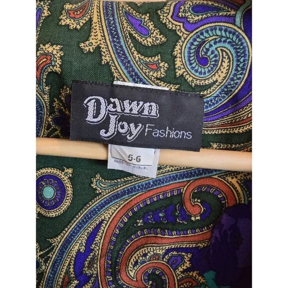 Dawn Joy Fashions vintage dress size 5 / 6 - Picture 3 of 7